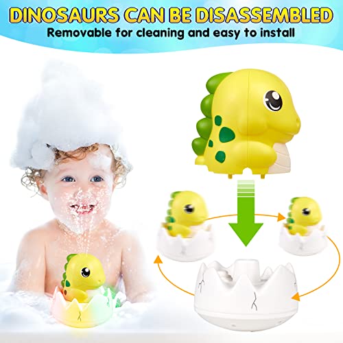 Rechargeable Baby Bath Toys, Dinosaur Baby Toys Gifts, Light Up Bath
