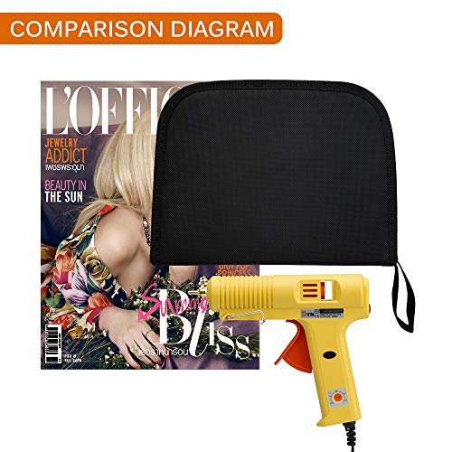 Halloween DIY Hot Melt Glue Gun Kit 100 Watt with Carry Bag 3PCS Finger Caps and 12 PCS Glue Sticks for DIY Arts & Crafts Projects, Sealing and Quick Repairs, Light and Heavy Duty in Home and Office