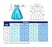 Party Chili Princess Costume for Girls Dress Up with Accessories for Little Girls 8-9 Years 140 Sky Blue