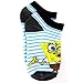 Spongebob Boys 6 pk Ankle Socks (4-6 (Shoe: 7-10), Faces of Spongebob No Show)