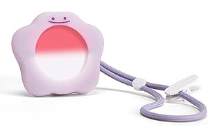 WISHAVEN Luminous Silicone Protective Case Compatible with Poke GO Plus + 2023 with Wrist Strap and Carabiner Clip, Soft Silicone Cover Case for Poke GO Plus - YGZRNG