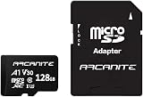 ARCANITE 128GB microSDXC Memory Card with SD Adapter UHS I A1 V30 4K