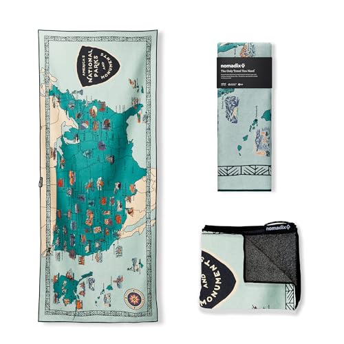 Nomadix Original Towel - National Parks- Perfect for Beach, Pool, Travel, Camping,