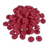 uxcell 100 Pcs Red Soft Sponge Earphone Headphone Ear Pad Cover Replacement