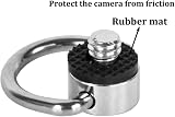 AONTOKY 1/4"-20 D Ring Screw Hinged Holder for DSLR Cameras Tripod Quick view 3