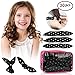 30pcs Hair Rollers - HailiCare Foam Hair Roller for Hair DIY - Flexible Soft Pillow Curlers - No Heat for Women & Kids (Black)