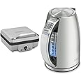 Cuisinart Waffle Maker with Pancake Plates & Cordless Electric Kettle with 6 Heat Settings