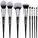 BESTOPE 8 Pieces Makeup Brushes, Tapered Handle Series Professional Foundation Blush Concealer Fan Eyeshadow Cosmetic Brushes Set for Powder Liquid Cream