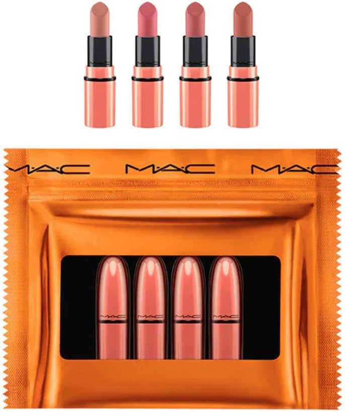 MAC SHINY PRETTY THINGS PARTY FAVOURS MINI LIPSTICKS/NUDES Set CHRISTMAS 2018