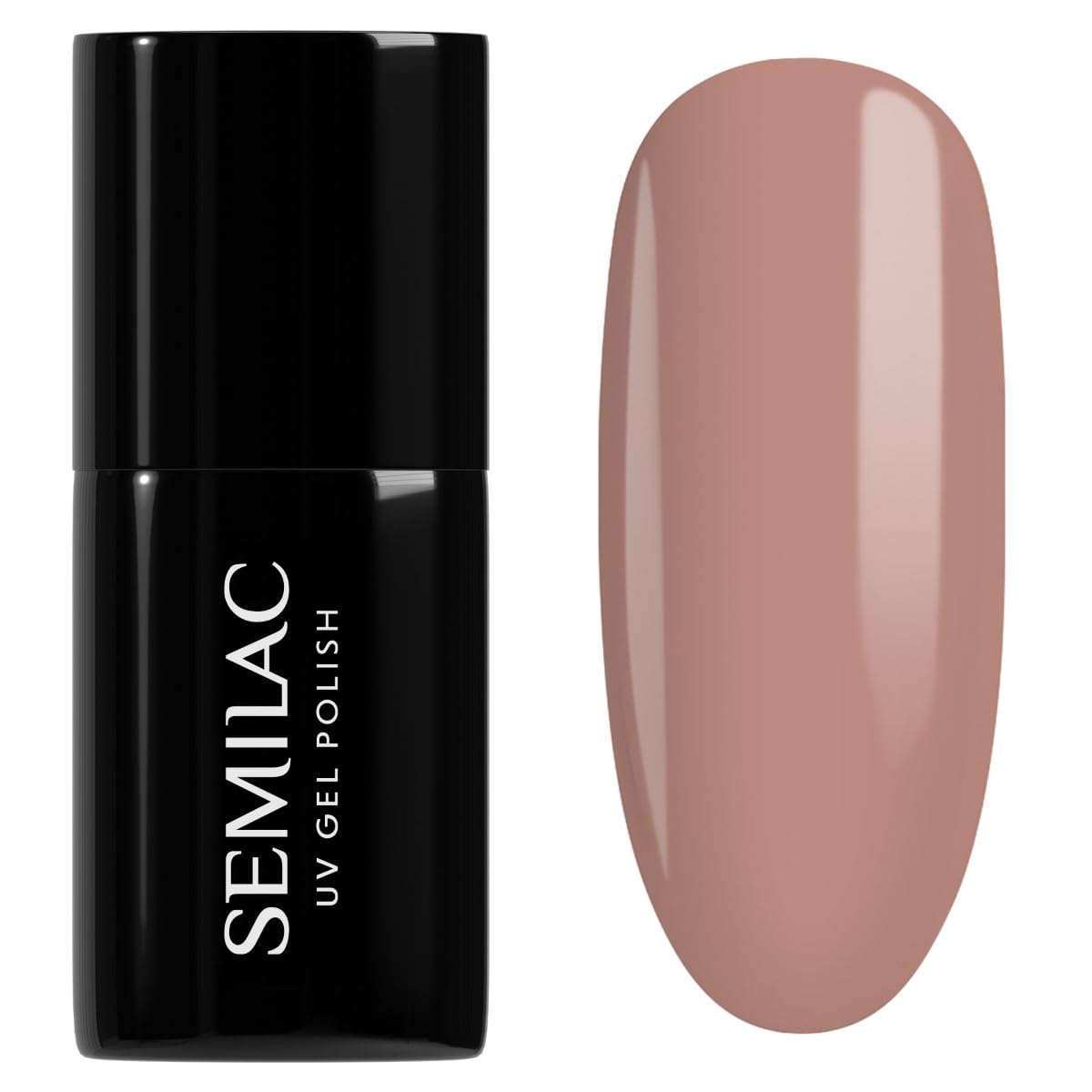 SEMILAC 203 Business Line Pink Brown Nail UV Gel Polish | Long Lasting and Easy to Apply | Soak off UV/Led | Perfect for Home and Professional Manicure and Pedicure 7 ml