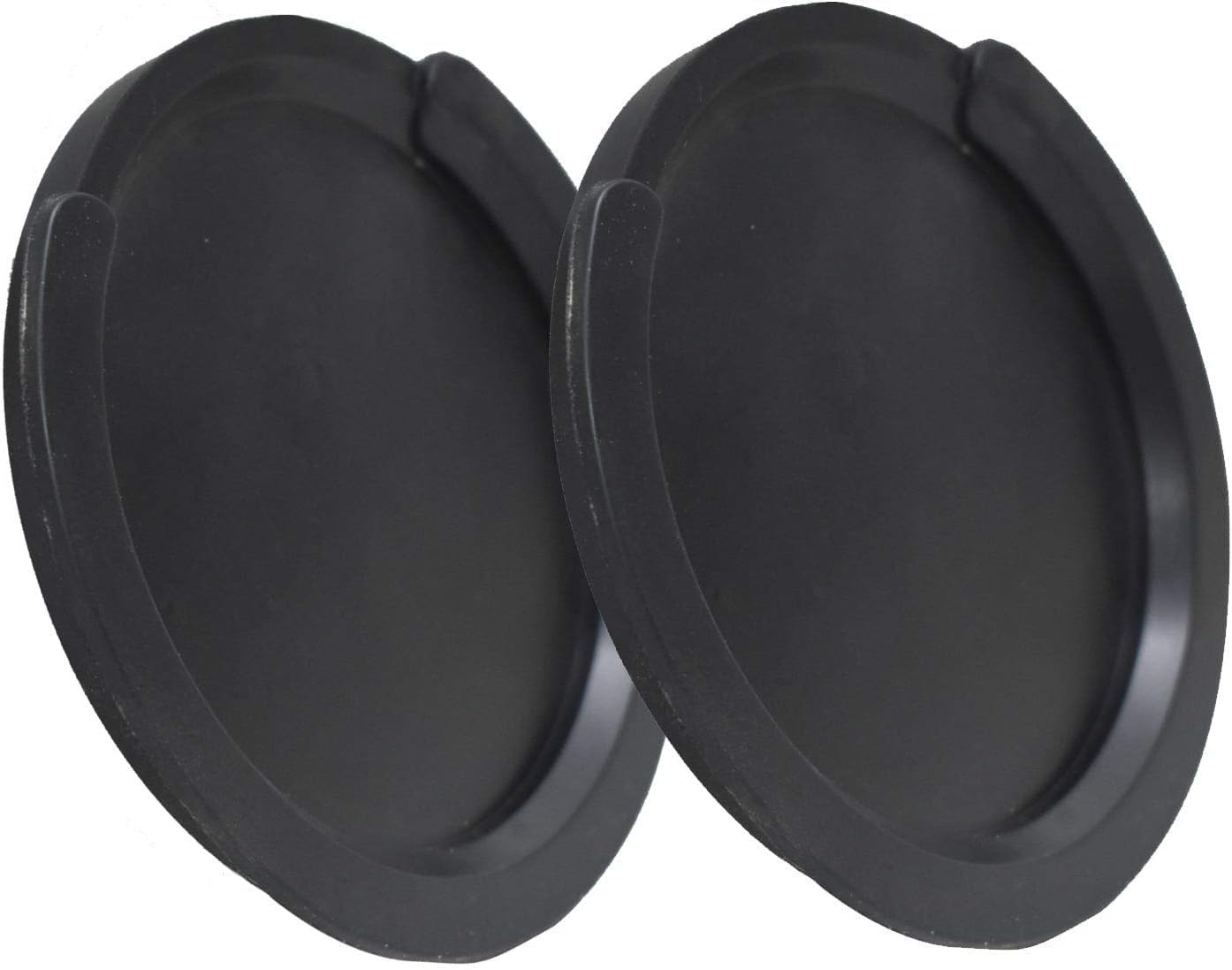 2Pcs 3.26 Inch Guitar Soundhole Cover Soft Rubber Feedback Buster for Acoustic Guitar, Black