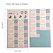 Journal Calendar Stickers Planner 2018 for Journal and Agenda,Self Adhesive Index Tabs Monthly Index Dividers Easy to Peel and Stick,15 Month 6 Set