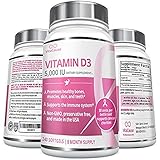 VitaCause VITAMIN D3 5000IU 240 Softgels - 8 Mo. Supply