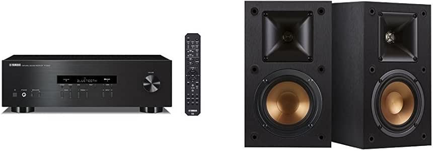 Amazon.com: Yamaha R-S202BL Stereo Receiver with Klipsch R14M Speakers ...