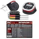 GrillingPros Weber iGrill2 Complete Master Kit with 3 Pro Meat Probes, 1 Ambient Pro Probe and Meat Smoking Guide Magnet