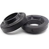 Front Coil Spring Insulators, Front Upper Coil Spring Isolators Compatible with 2007-2018 Jeep Wrangler JK JKU, Rubber Insulators, Stock Height, 2 Pcs