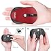 Wireless Mouse, Splaks 2.4Ghz Wireless Mice 4 Buttons Portable Office Mouse 3 Adjustable DPI Left Hand Mouse with Nano USB Receiver for Computer, Laptop, MacBook-BKRD