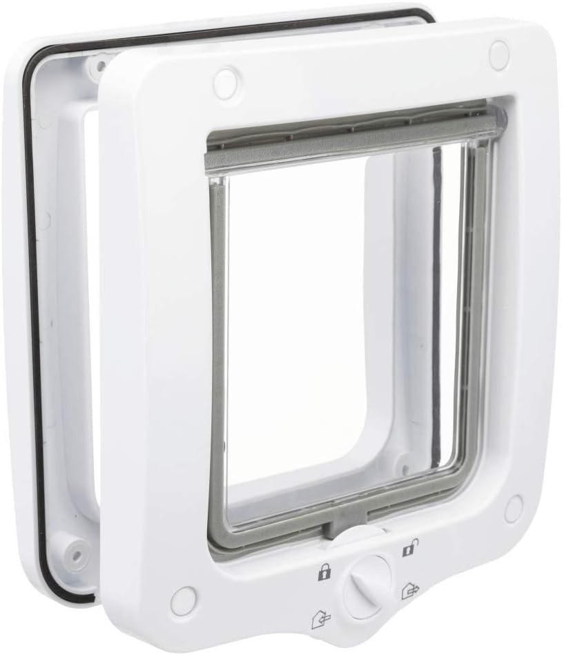 Trixie 4-Way Cat Flap, White, 490 g, M