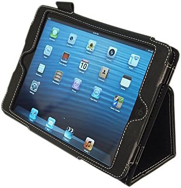 Kyasi Seattle Classic Folio Case Cover Stand in Premium PU Leather for Apple iPad Mini or iPad Mini with Retina Display, Onyx Black