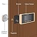 Greeter Digital Door Viewer & Doorbell - LCD Security Camera Monitor 165° Wide Angle Lens - Video Record Photo Shooting - No APP - No Motion Sensor - Peephole Needed (Gold Earth)