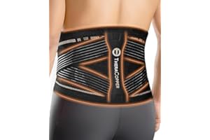 TheraCopper Copper Back Brace for Men & Women — Lumbar Support Belt for Lower Back Pain, Sciatica & Herniated Disc — Infused 