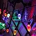 MAXINDA [Commercial Grade] Outdoor Colored Led Christmas Lights,13 Ft 25 C7 Bulb,Indoor Decorative Xmas Tree Lights,Wedding Party Garden Holiday Halloween Festive Mood Lighting to Bright Your Home Up