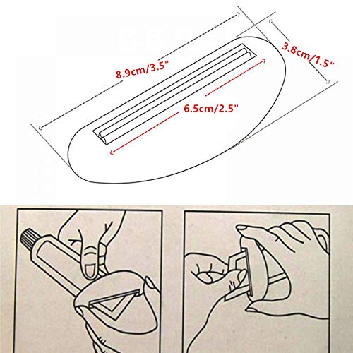 StyleZ 5X Plastic Tube Squeezer Toothpaste Dispenser Holder Rolling Bathroom Extract - Thumbnail 6
