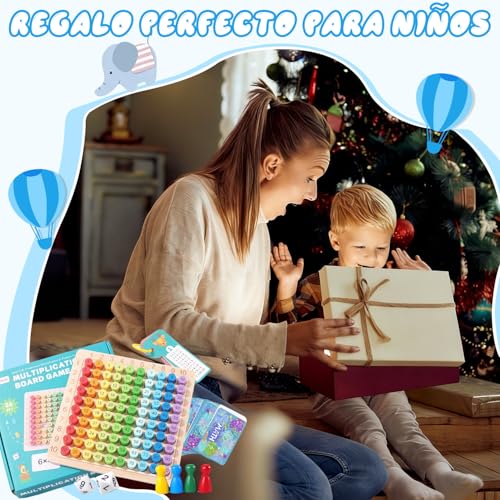 Tablas de Multiplicar Coloridas para Niños, Juguetes Montessori Didácticos para Niños, Mejora el Pensamiento y las Habilidades Matemáticas Infantiles, Juguetes de Conteo Divertidos a partir de 3 Años