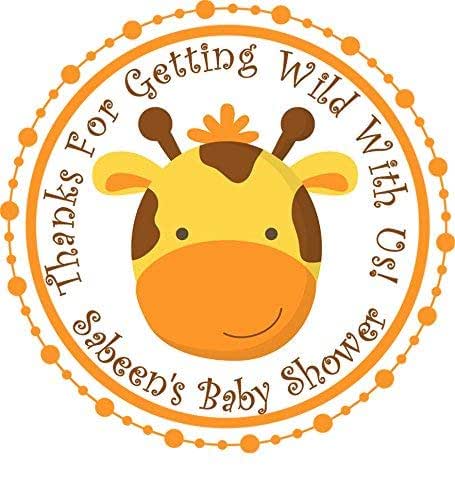 Amazon Com Safari Animals Baby Shower Stickers Safari Baby