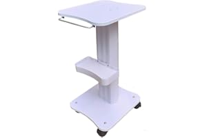 Cozyel Beauty Salon Trolley Cart with Wheels, 3 Tier Beauty Rolling Cart, Adjustable Tattoo Table Work Station, Salon Spa Rol