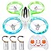 Cumbor Mini Drones for Beginners, RC Helicopter Quadcopter with Auto Hovering, Headless Mode, Extra Batteries, LEDs and Remote Control