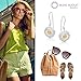 Golden Pollen Sunflower (Helianthus) Earring Set, Never Rust 925 Sterling Silver Natural and Hypoallergenic Hooks For Women and Girls with Free Breathtaking Gift Box for a Special Moment of Love