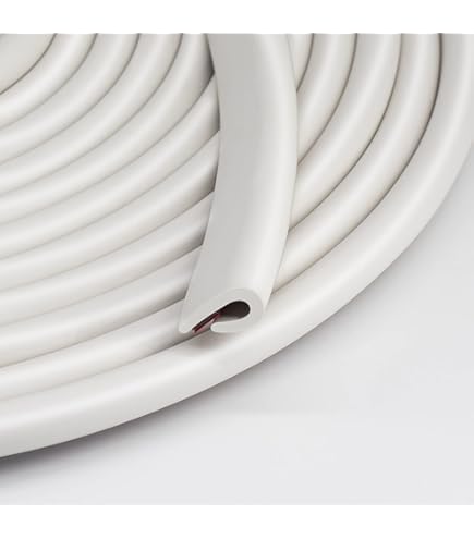 Gray Edge Trim Small, Fits 1/16-1/8 Inch, Length 20 Feet (6.10 Meter