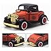 LW Vintage Cars Retro Style 1:32 Hard Top Vintage Cars Scale Diecast Car Model Collection Light&Sound (Red)