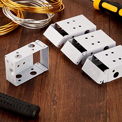 Blind Brackets 2 Inch Low Profile Box Mounting Bracket White Color Window Blinds Headrail