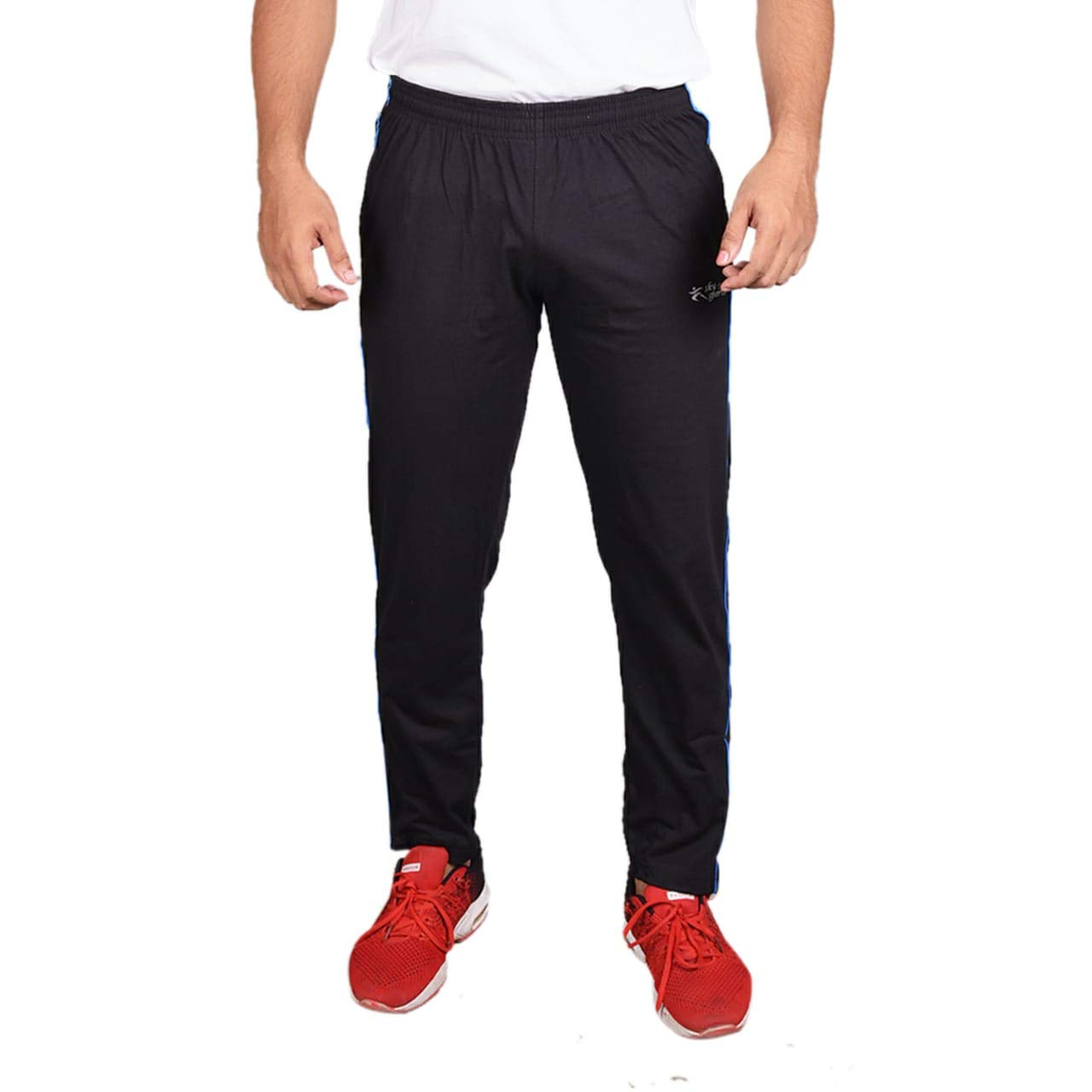 Buy STC Solid Men Black Track Pants_XXL at Amazon.in