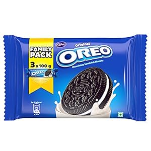 Cadbury Oreo Vanilla Creme Biscuit Family Pack, 300g