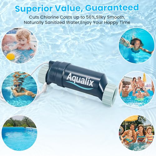 Aqualix Salt Cell Replacement for Hayward T-CELL-15 / W3T-CELL-15, 40,000 Gallon In-Ground Pool Salt Chlorination Cell, Compatible with AquaRite, SwimPure Plus, AquaRite Pro, ProLogic, OmniLogic