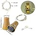 6 Pack Solar Powered Wine Bottle Lights, 20 LED Waterproof Copper Cork Solar Lights for Wedding Christmas, Outdoor, Holiday, Garden, Patio, Pathway Decor (Warm White)