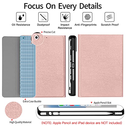 JUQITECH IPad 9th Generation Case With Keyboard 10.2, Wireless