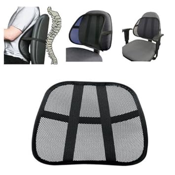 Cool Vent Mesh Back Support Lumbar Support Chair Seat Cushion For