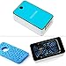 ESUMIC Portable Mini Air Conditioner Travel Handheld USB Rechargeable Cooling Fan for Summer Blue