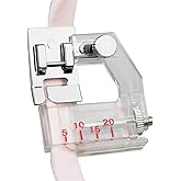 HONEYSEW Presser Foot for Will Fit Singer, Brother, Janome, Toyota, Etc Domestic Sewing Machines (Adjustable Bias Binder Foot(Taiwan))