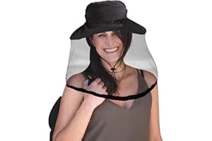 AJFHKJ Mosquito Net Hat Women Men Bug Net for Head,Mosquito Net Sun Hat Bucket Hat Fishing Hat with Net Mesh Beekeeper Garden Hat