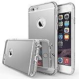 iPhone 6S Case, Ringke [FUSION MIRROR] Bright Reflection Radiant Luxury Mirror Case [Drop Protection / Shock Absorption Technology] Attached Dust Cap for Apple iPhone 6S / 6 - SILVER