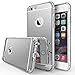 Ringke [Fusion Mirror] Compatible with Apple iPhone 6S Case Bright Reflection Radiant Luxury Mirror Case [Drop Protection, Shock Absorption Technology] Attached Dust Cap for Apple iPhone 6 - Silver