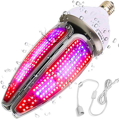 ProGro LED 300W Full Color Spectrum Grow Light Bulb for Plants and Flowers | Encourages Bloom and Growth | Perfect Lamp for Lighting Indoor Tents, Hydroponics | Bonus 6ft Extension | Fits E26/E27