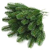 wonuu 25pcs Artificial Pine Green Leaves Needle