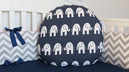 Elephant and Minky Newborn Lounger Pillow Cover - Elephant Infant Lounger Pillow Cover, elephant feeding lounger pillow cover