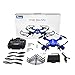 Potensic F181DH Drone with Camera, RC Quadcopter 720P Altitude Hold UFO & Seamless-speed Function with FPV LCD Screen Monitor - Blue